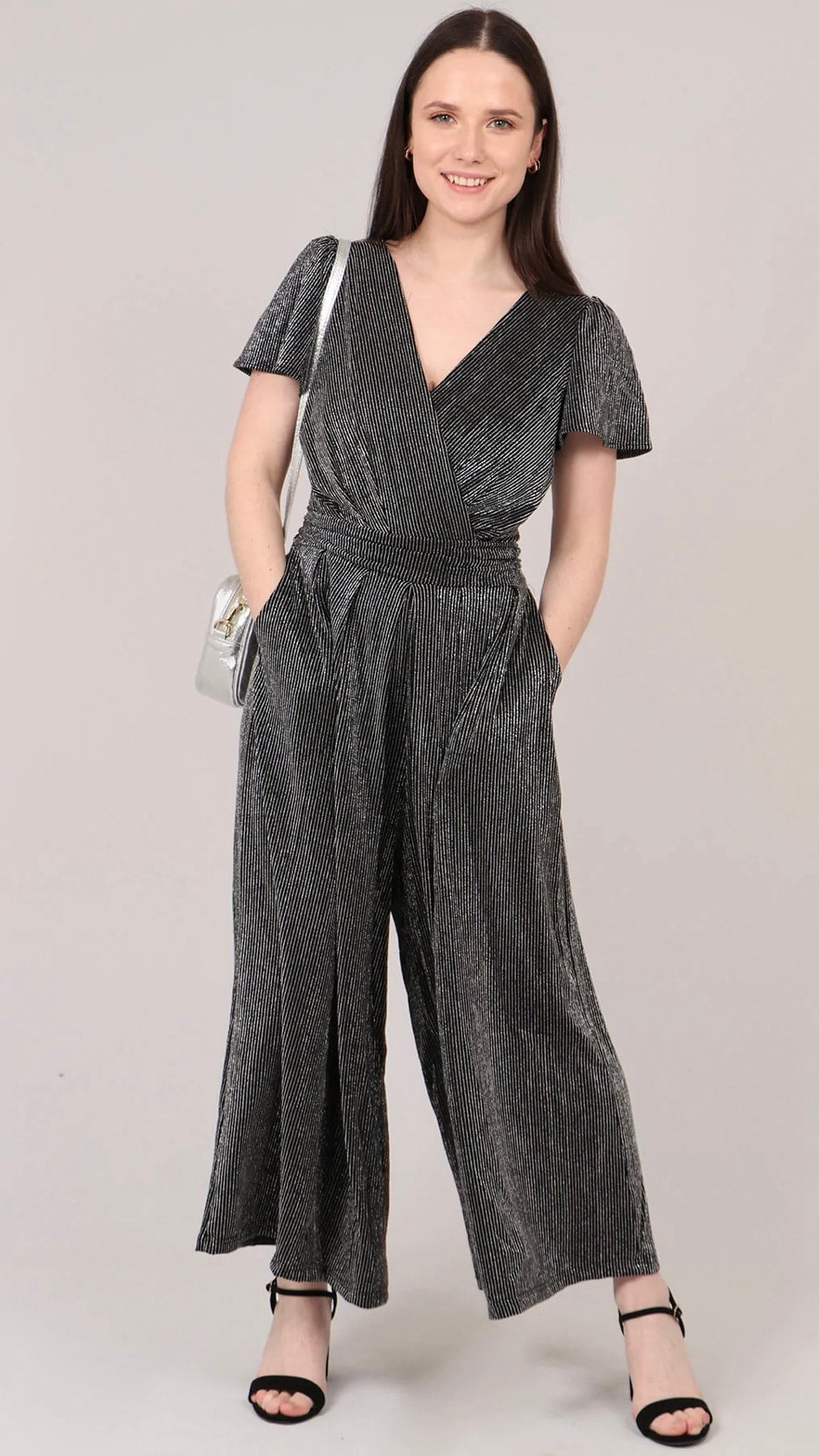 Sarta glitter stripe jumpsuit